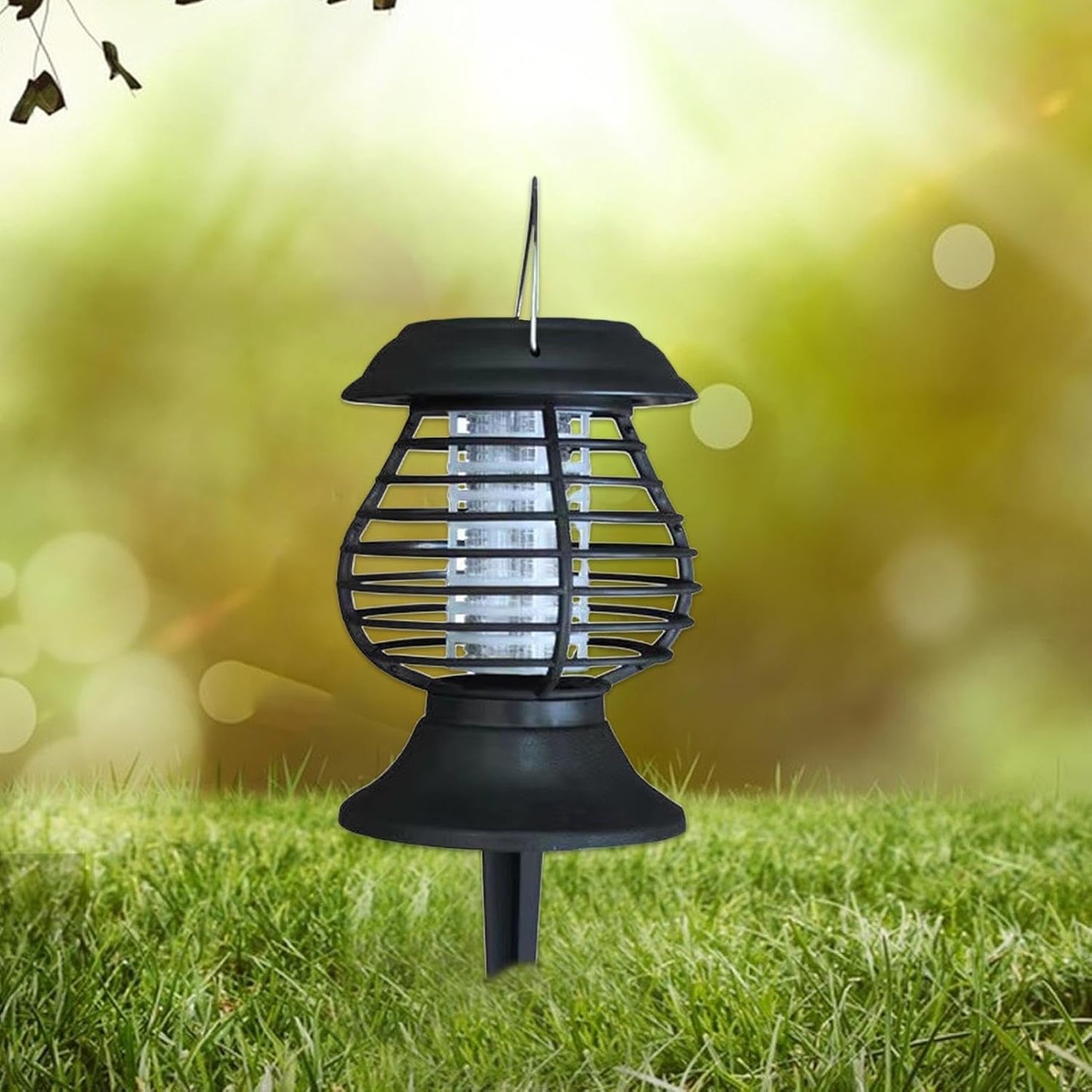 Solar-Powered Insect Repellent Lamp with LED Light – Effective Mosquito Control for Garden and Patio