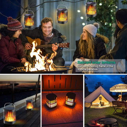 Solar LED Flame Lantern – Hanging Decorative Outdoor Lighting For Garden And Patio