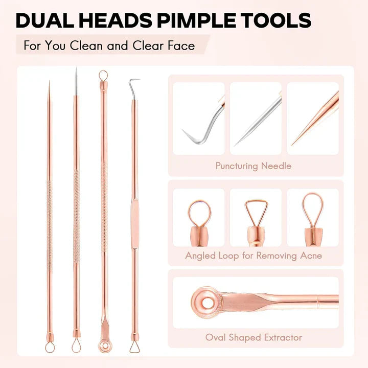 Professional Blackhead and Pimple Removal Set for Clear Skin