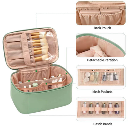 Practical Makeup Organizer for Travel – With Compartments and Dividers for Perfect Organization