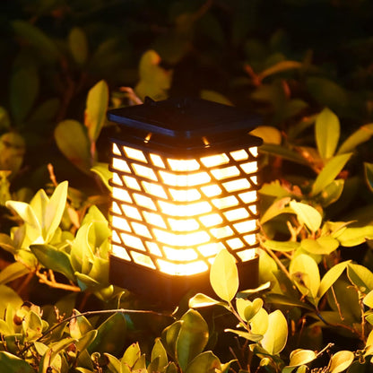 Solar LED Garden Light in Grooved Design – Stylish Lighting for Terrace and Outdoor Area