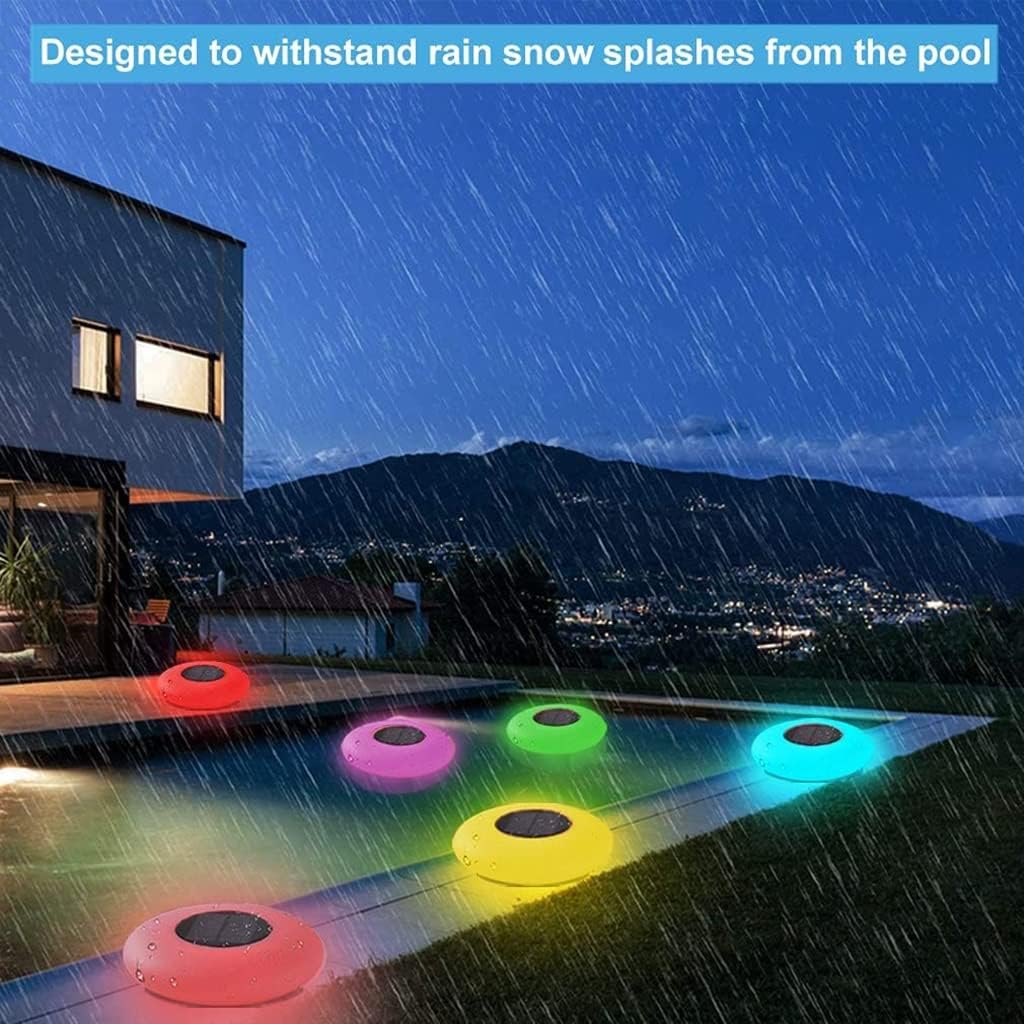 Solar LED Pool Lights in Eye Design – Floating Garden Lights for Outdoor Areas, Terrace, Pool, Color-Changing, Weatherproof