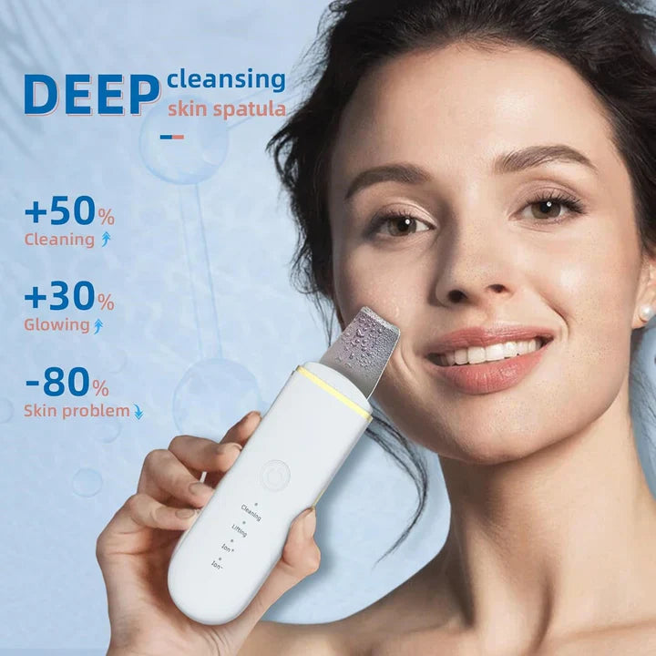 Ultrasonic Skin Scrubber for Deep Cleansing – Pore Cleaner & Facial Peeling with Ion Technology
