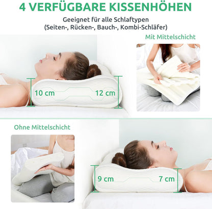 Ergonomic Orthopedic Neck Pillow – Optimal Support for a Healthy Sleeping Posture