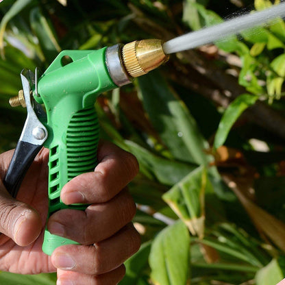 Adjustable High-Pressure Garden Hose Nozzle with Copper Head – Durable Spray Nozzle for Efficient Garden Watering