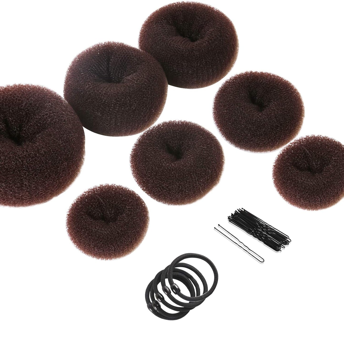 Donut Hair Bun Set – Voluminous Bun Helper for Perfect Updo Hairstyles
