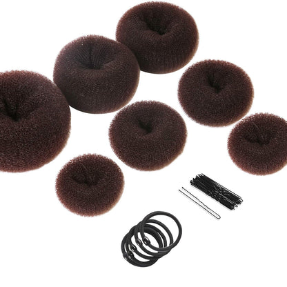 Donut Hair Bun Set – Voluminous Bun Helper for Perfect Updo Hairstyles
