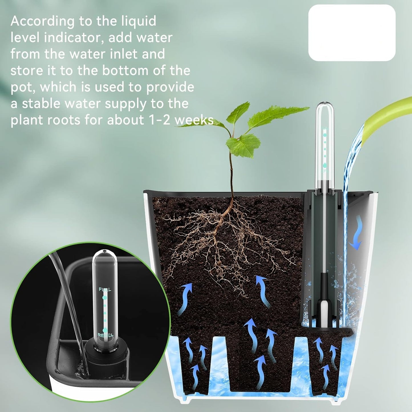 Self-watering Flower Pot – Plant Pot With Watering System For Indoor and Outdoor Use