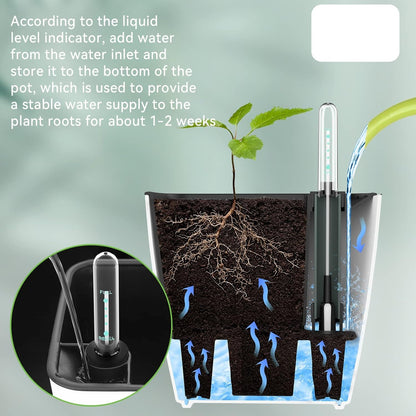 Self-watering Flower Pot – Plant Pot With Watering System For Indoor and Outdoor Use