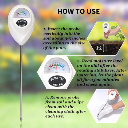 Soil Moisture Meter for Precise Moisture Measurement – Ideal for Plant Care and Gardening