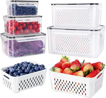5-Piece Food Storage Set with Lids – Fresh-Keeping Storage Containers for Kitchen & Home