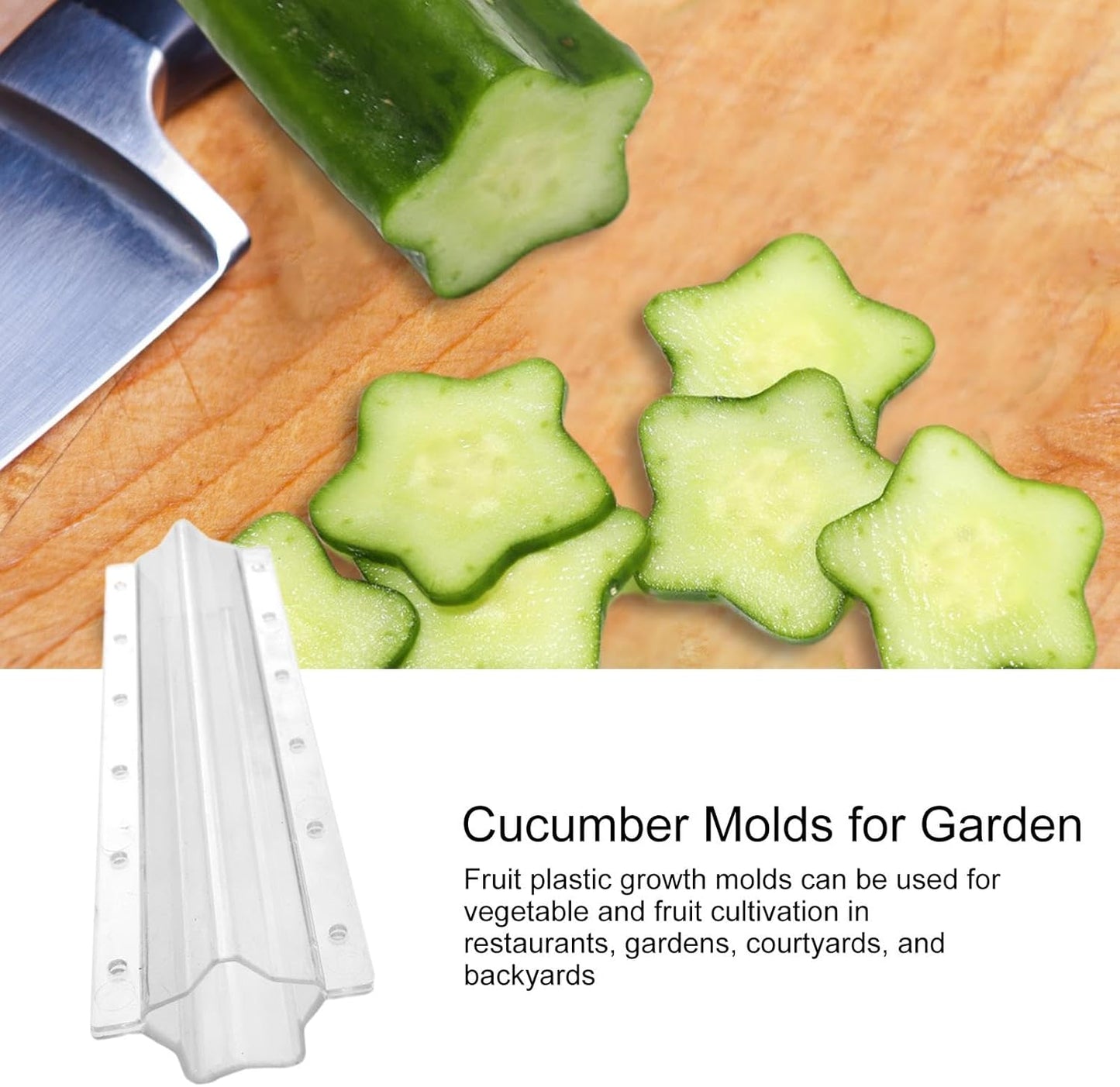 Star-Shaped Vegetable Mold for Cucumbers – Creative Shaping Mold for Fruits and Vegetables in the Garden