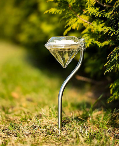 Solar Diamond Garden Light – Color-Changing LED Outdoor Lighting for Terrace and Garden