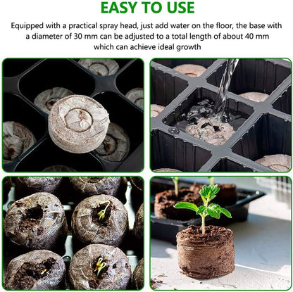 Coconut Fiber Peat Germination Pellets – Seed Planting Starter for Optimal Germination