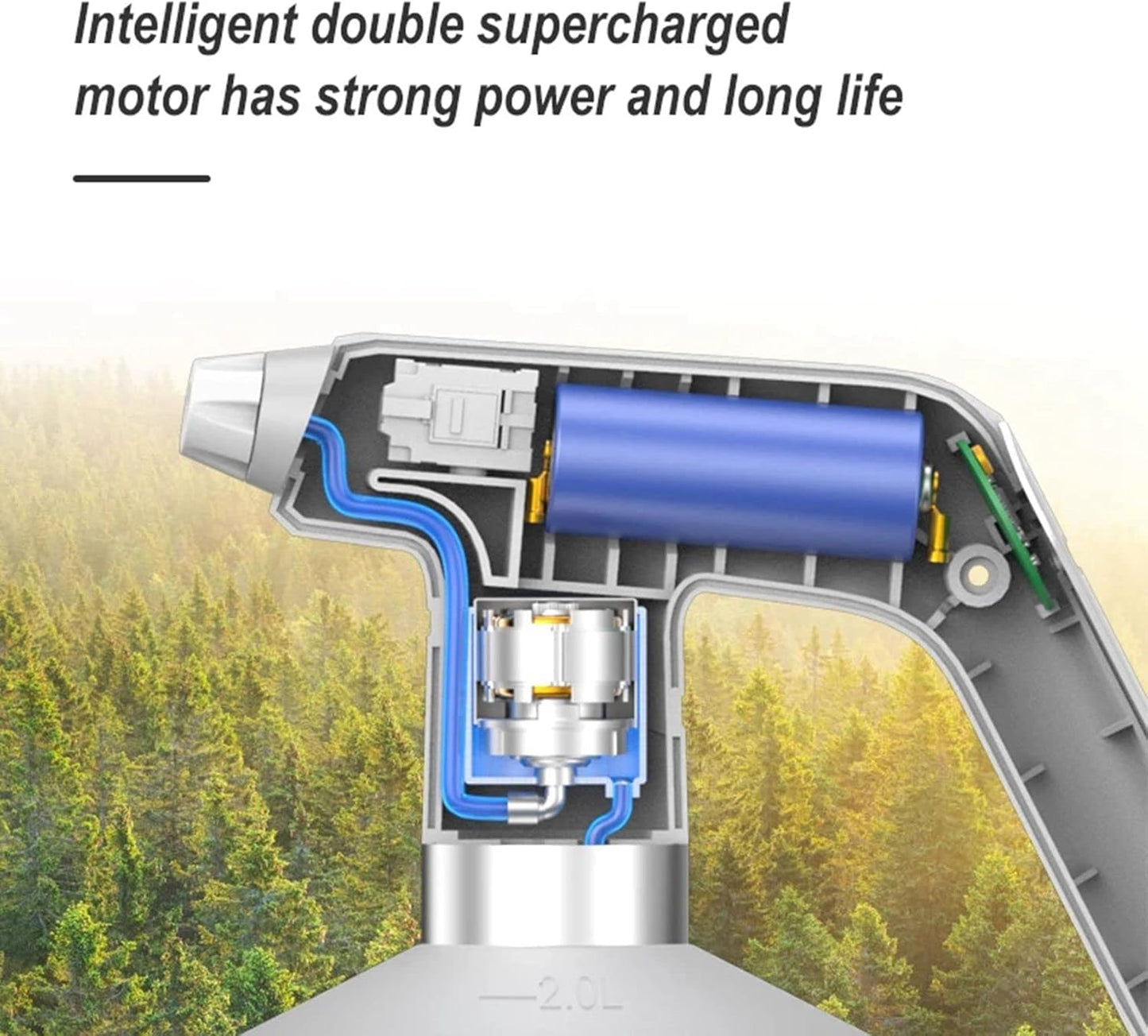 Electric Spray Bottle for Plants – Automatic Watering Can with Ergonomic Comfort Handle for Easy Watering