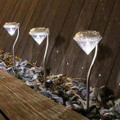 Solar Diamond Garden Light – Color-Changing LED Outdoor Lighting for Terrace and Garden