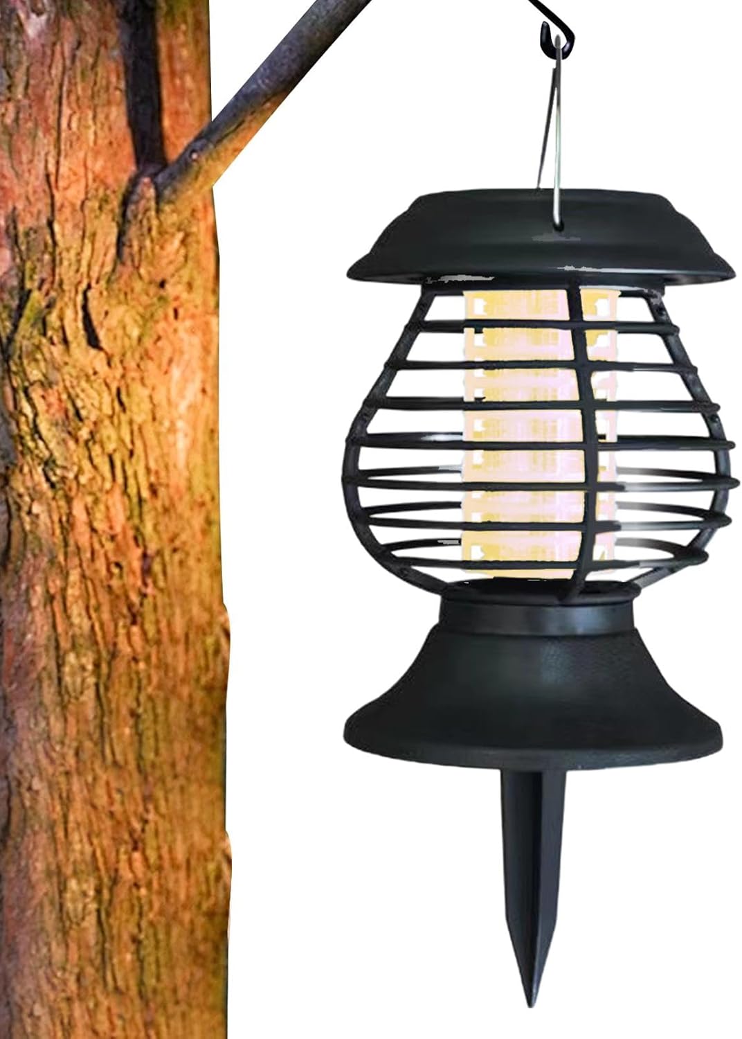 Solar-Powered Insect Repellent Lamp with LED Light – Effective Mosquito Control for Garden and Patio