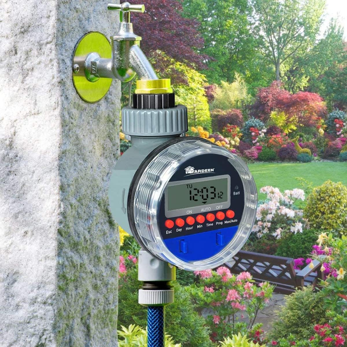 Digital Watering Timer with LCD Display – Automatic Watering Solution for Garden Plants and Efficient Garden Care