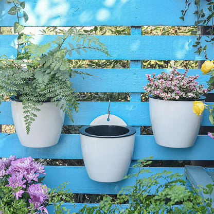 Self-Watering Hanging Planter – Modern Flower Pot for Wall Mounting for Efficient Plant Care