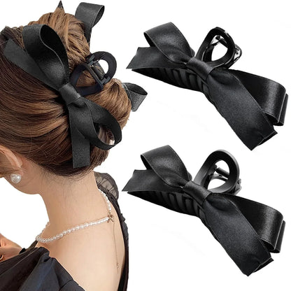 Elegant Hair Clips with Satin Bows – Stylish Hairstyles for Every Occasion