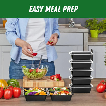 50-Piece Meal Prep Container Set with Lids – Practical Storage Solutions for Meal Preparation & Portioning