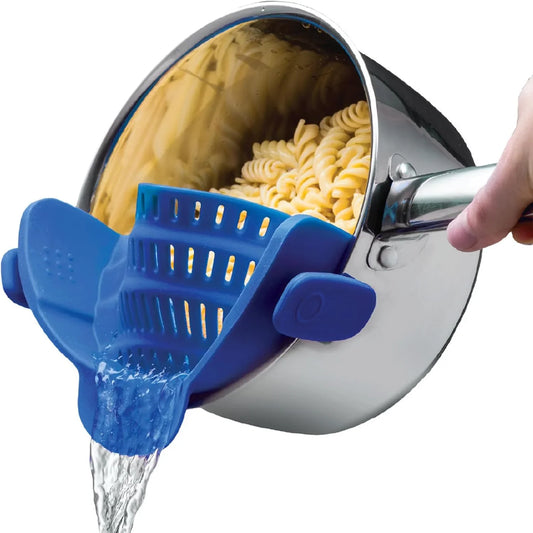 Heat-Resistant Silicone Strainer for Easy Food Draining