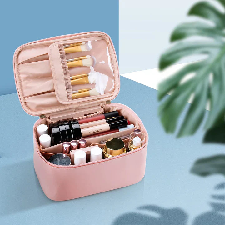 Practical Makeup Organizer for Travel – With Compartments and Dividers for Perfect Organization