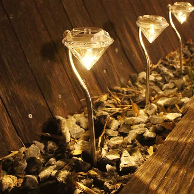 Solar Diamond Garden Light – Color-Changing LED Outdoor Lighting for Terrace and Garden