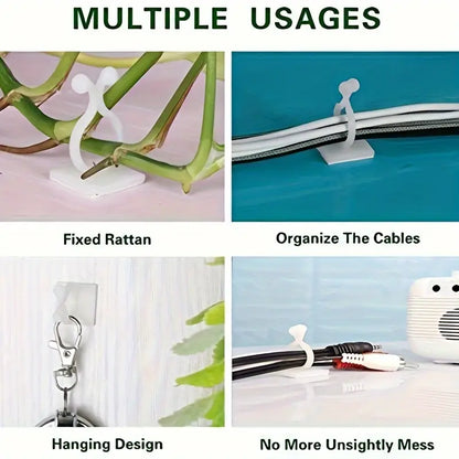 Practical Climbing Plant Wall Clips – Plant Holders for Wall Decoration and Vertical Gardening