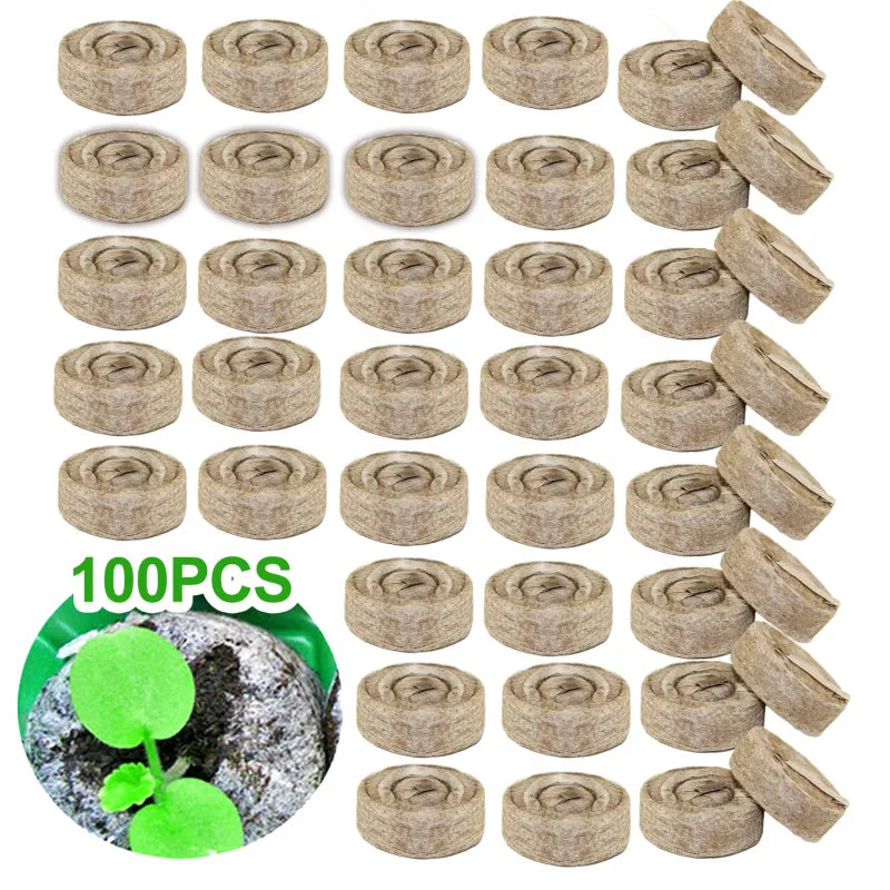 Coconut Fiber Peat Germination Pellets – Seed Planting Starter for Optimal Germination