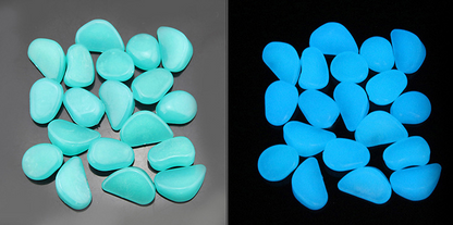 Glow-in-the-Dark Garden Stones – Phosphorescent Pebbles for Decoration in Various Colors