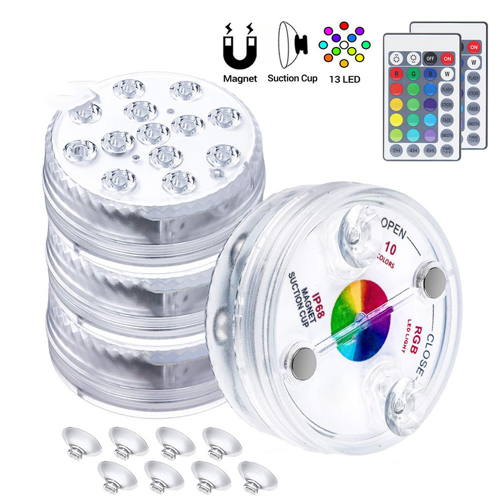 RGB LED Underwater Lighting with Remote Control – Color Changing for Pools, Bathrooms, and Ponds