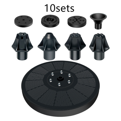 Solar-Powered Bubbling Fountain for Bird Baths – Water Sprinkler with Solar Panel
