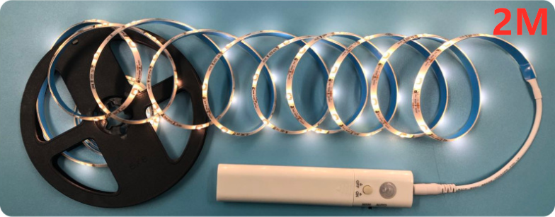 Flexible LED Light Strip With Remote Control – 2-Meter Strip For Decorative Lighting In Shelves And Cabinets