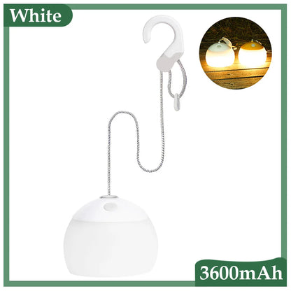 Rechargeable Retro LED Camping Lamp with USB – Portable Hanging Lantern for Outdoor & Tent