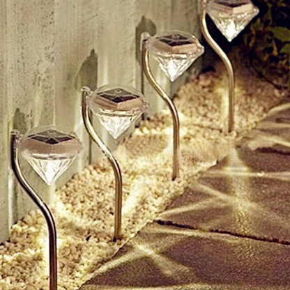 Solar Diamond Garden Light – Color-Changing LED Outdoor Lighting for Terrace and Garden