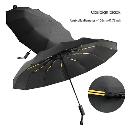 Eco-Friendly Double Umbrella with UV Protection and Adjustable Handle