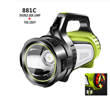 LED Flashlight With Double-sided Lighting – Waterproof Work Lamp For Outdoor Adventures And Emergencies