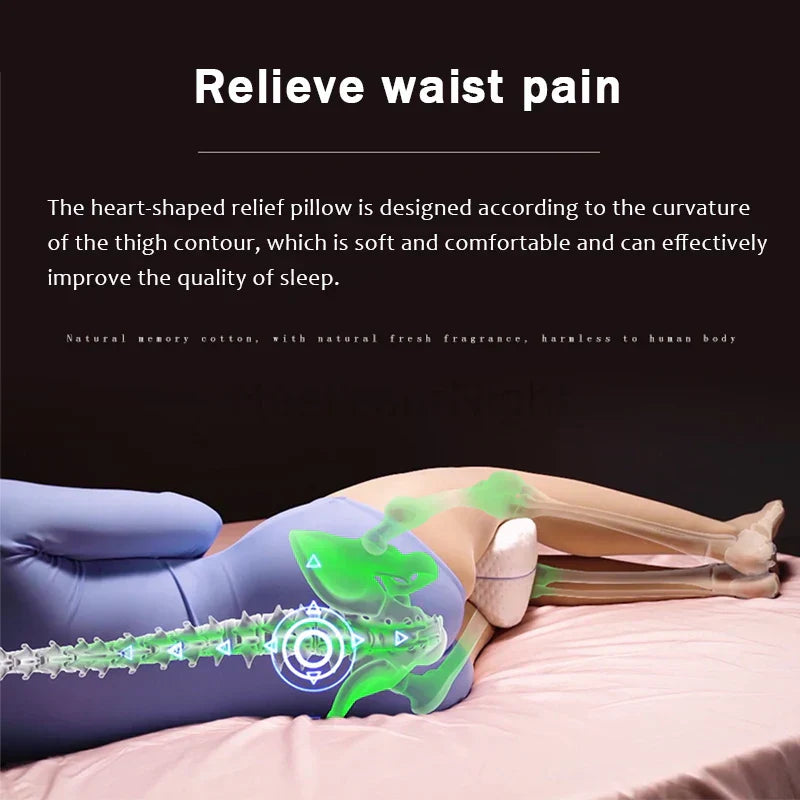 Orthopaedic Leg Pillow Made of Memory Foam for Ergonomic Support