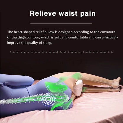 Orthopaedic Leg Pillow Made of Memory Foam for Ergonomic Support
