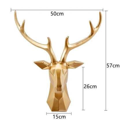 3D Deer Head Wall Decoration – Elegant Wall Art for Your Home