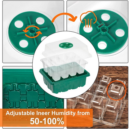 Complete Seed Starter Kit with LED Light – Perfect for Successful Plant Growth and Germination