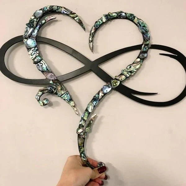 Metal Wall Decoration Infinity Heart