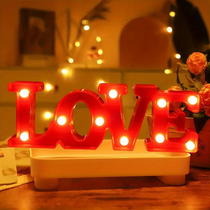 LED Letters Numbers Symbols – Decorative Illuminated Décor with Warm White Light for Parties, Events, and Living Spaces