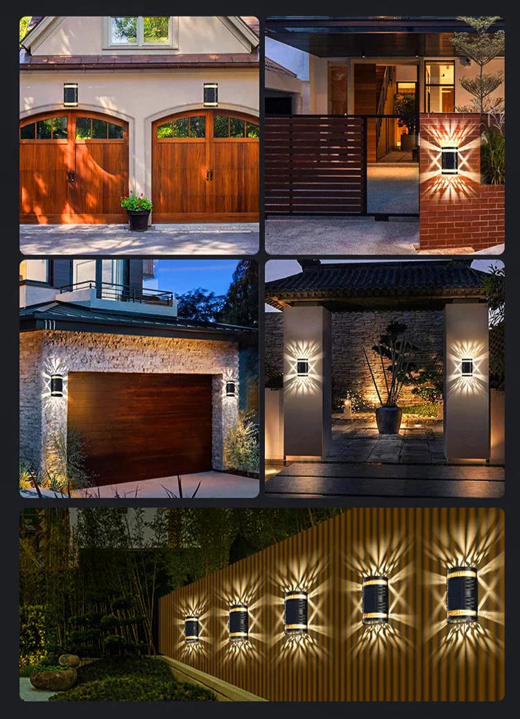 Solar Wall Light with Smart Control – Automatic Night Detection and Efficient Light Distribution for Outdoor Use