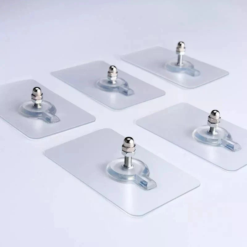 Self-Adhesive Reusable Hooks for Wall Mounting