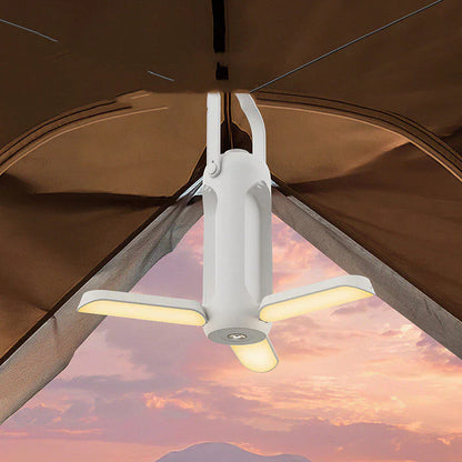 Portable Camping Lamp with Flexible Arms for Tent and Outdoor Use