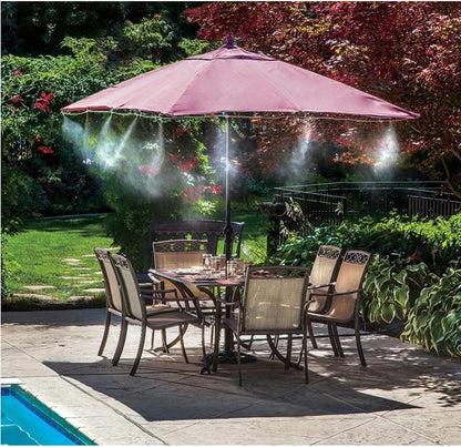 Outdoor Misting System – Cooling Mist Spray Set for Patios, Gazebos, and Umbrellas