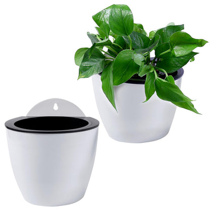 Self-Watering Hanging Planter – Modern Flower Pot for Wall Mounting for Efficient Plant Care