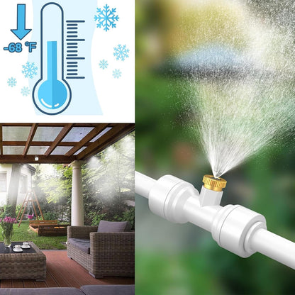 Outdoor Misting System – Cooling Mist Spray Set for Patios, Gazebos, and Umbrellas